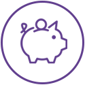 Piggy bank icon