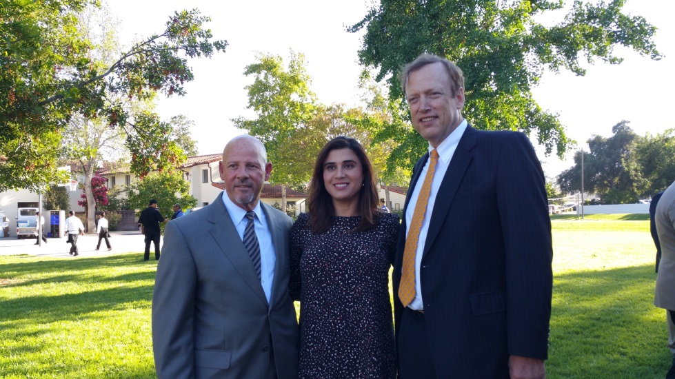 SHRUTI MIYASHIRO pictured at Western CUNA Management School graduation with James D. Likens and Bill Birnie