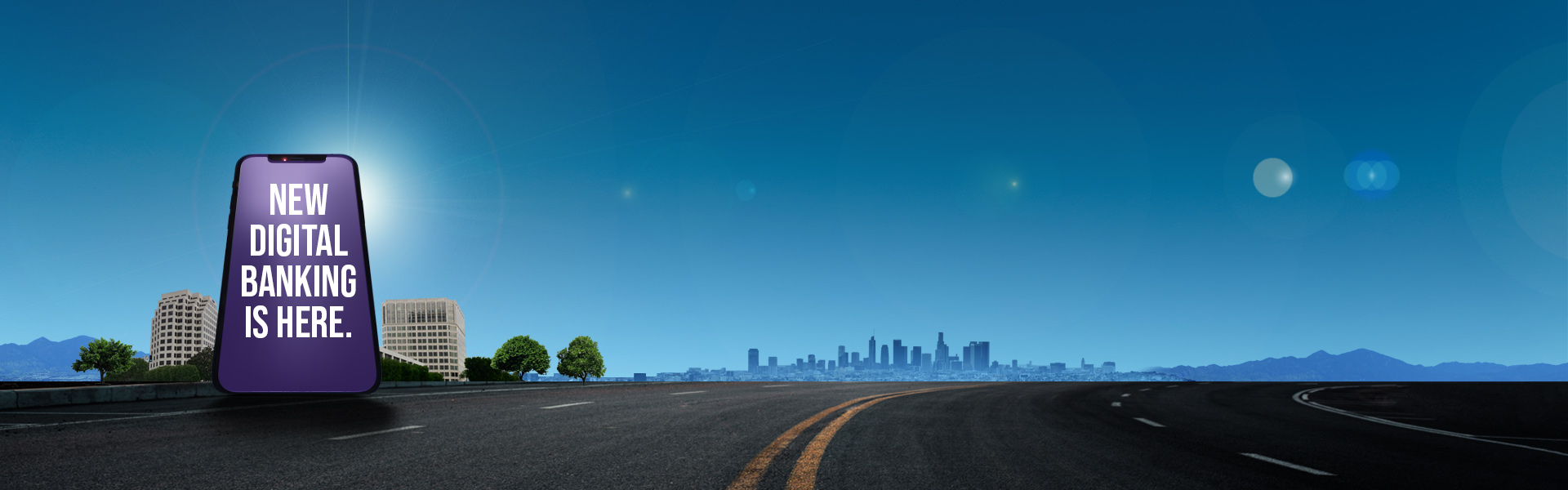 New digital banking desktop banner